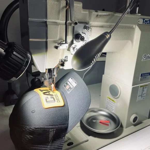 Vintage Caterpillar CAT Diesel Power Patch Hat - Richardson 112 All Black Cap - Picture 7 of 9